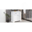 Meuble-lavabo 36 po avec lavabo, lavabo en céramique, 2 tiroirs basculants, charnières de porte à fermeture en douceur, blanc-918557938