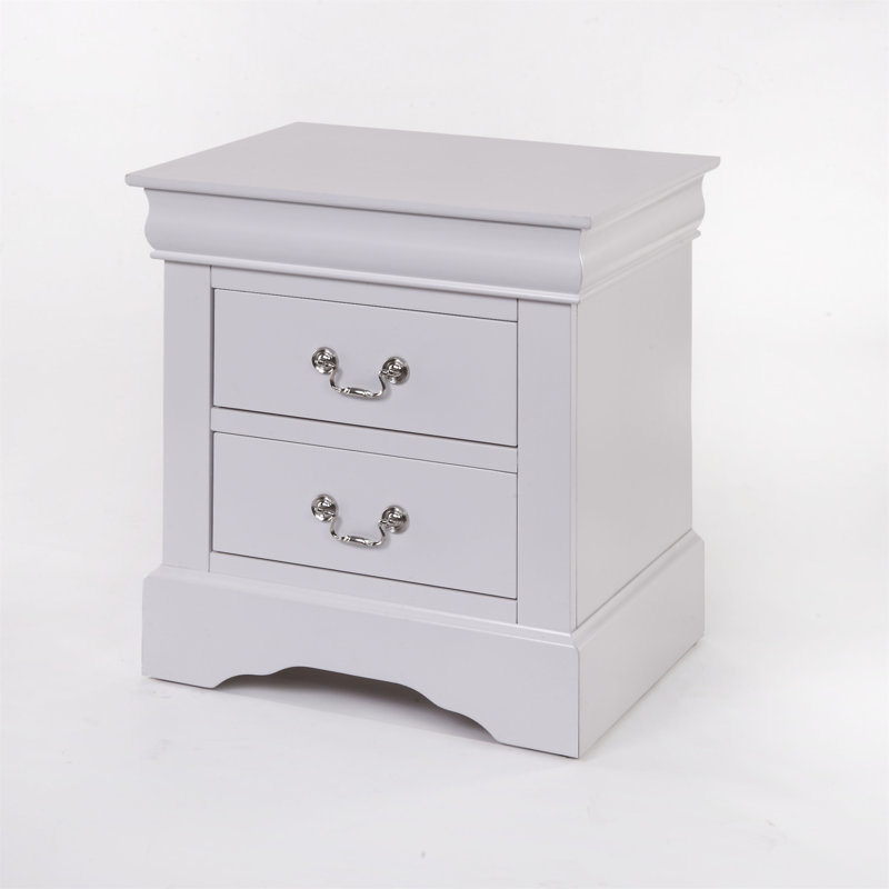 Table de chevet Louis Philippe III, Blanc