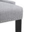 Chaise parsons capitonnée en bois massif et rembourrée en lin-555855030