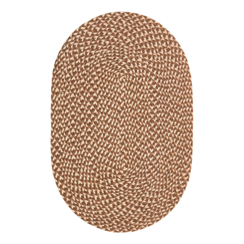  Tapis en jute tressé Tweed, Ovale 2 po x 3 pi 1 po