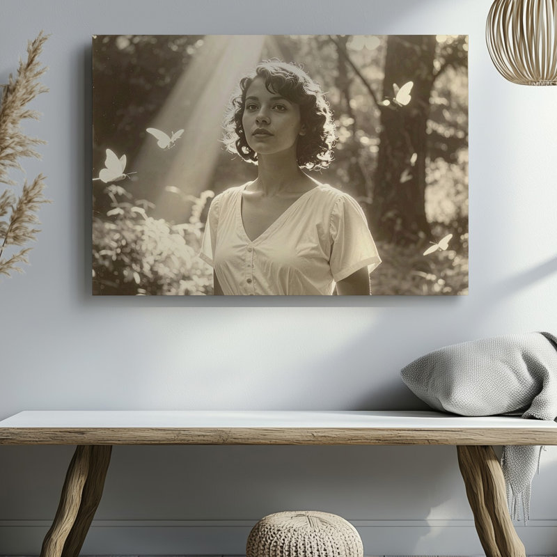 Toile rétro, lumière d'innocence et merveille sur toile, rétro, H 30 po x l 30 po