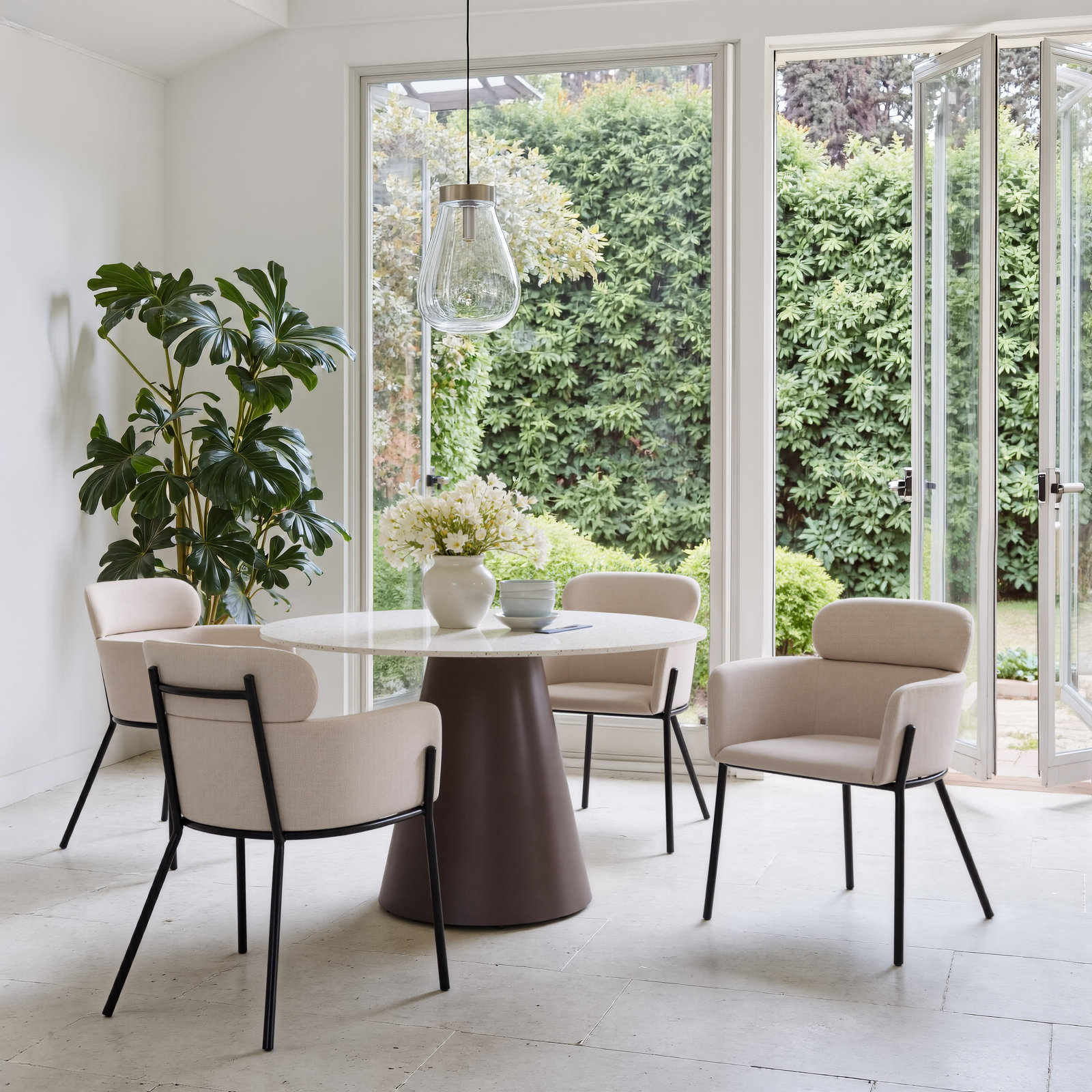 Lera Dining Armchair, Beige