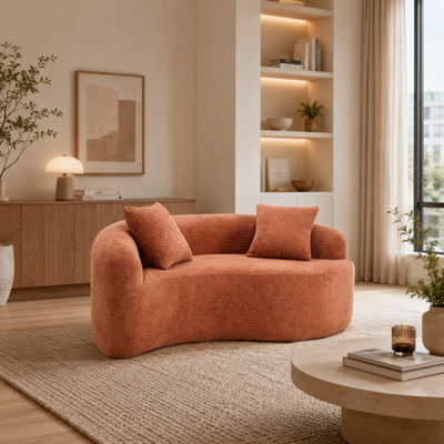 Boneless Modular S-Shaped Deep Seat Sofa