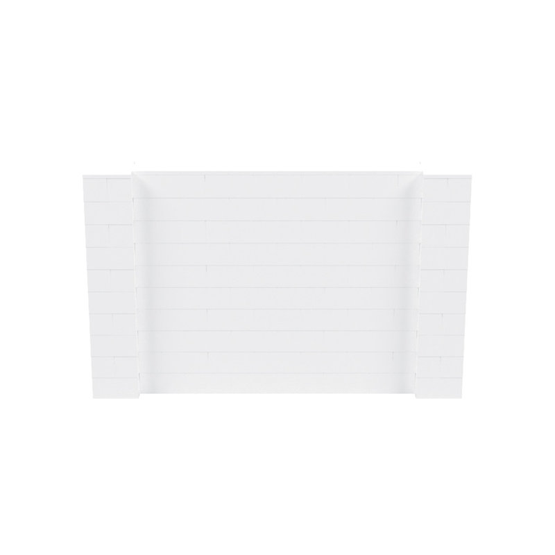 Ensemble mural de blocs géants 7 'T, H 60 po x l 96 po x P 12 po, Blanc