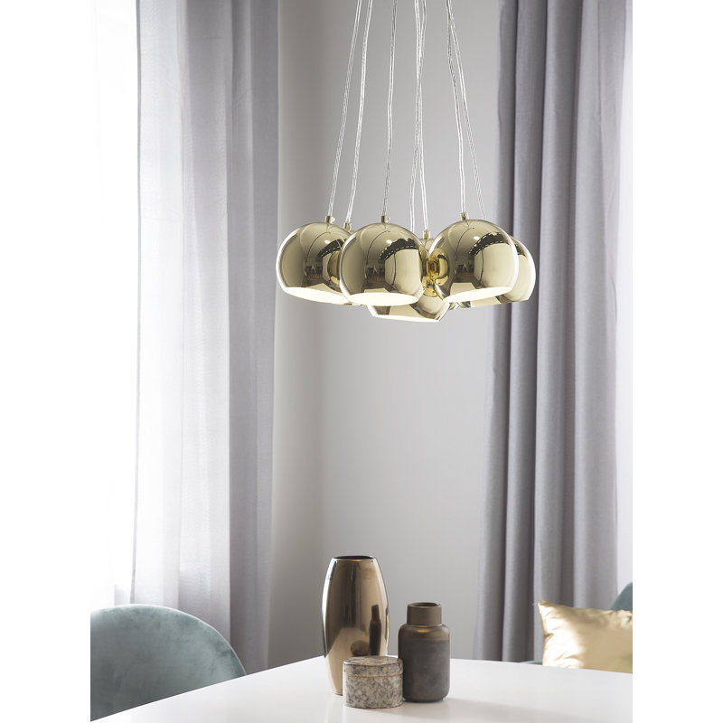 Chiang 7 - Light Cluster Pendant, Gold