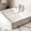Robinet de lavabo pour salle de bain à poignée simple 7,21 "en nickel brossé - teint, avec cartouche en céramique et poignée en acier inoxydable, conçu pour durer-128812645