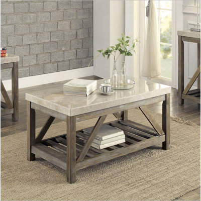 Table basse de style industriel avec support à angle 1pc