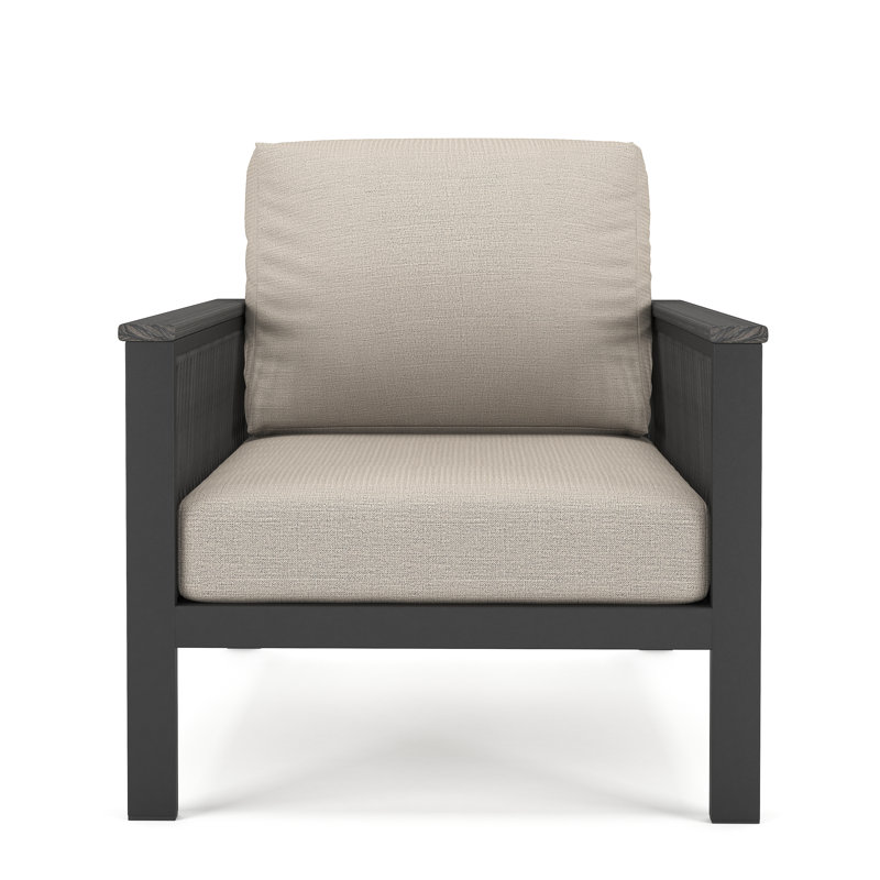 Townsend Metal Outdoor Lounge Chair with Sunbrella® Cushions, Cast Silver Sunbrella®