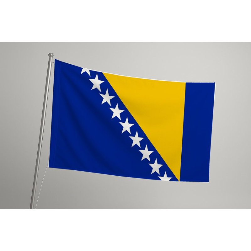 Drapeau de la Bosnie-Herzégovine - drapeau extérieur