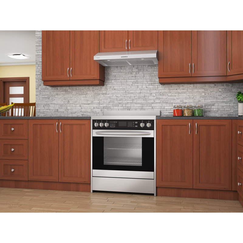 Hotte de cuisinière sous armoire sans conduit de 30 po à 325 pi³ / min Ancona Slim SDRW, Acier inoxydable