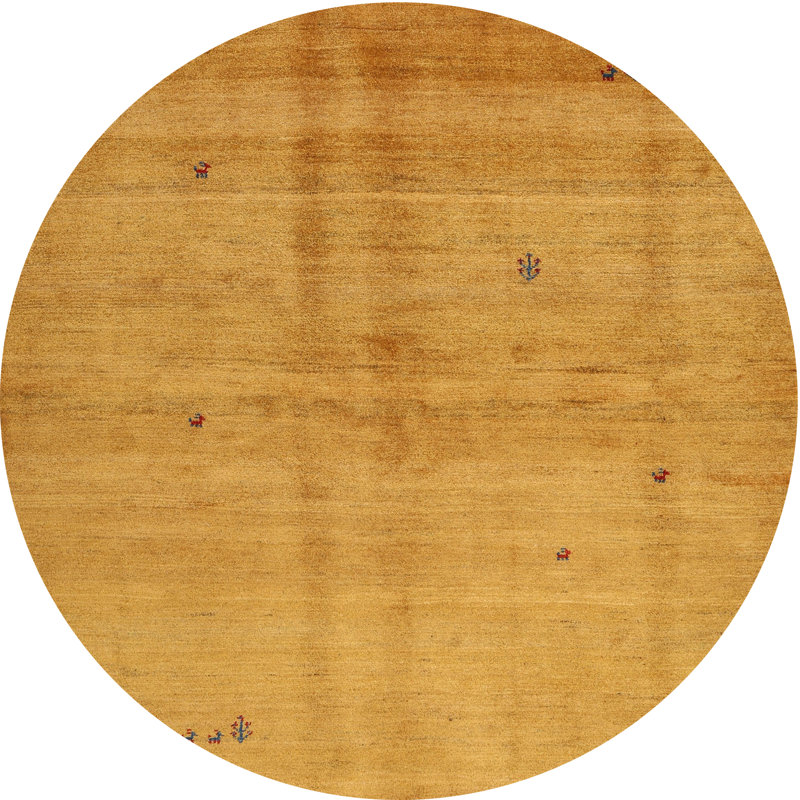 Tapis brun/gris zone contemporaine, Rond 5 pi