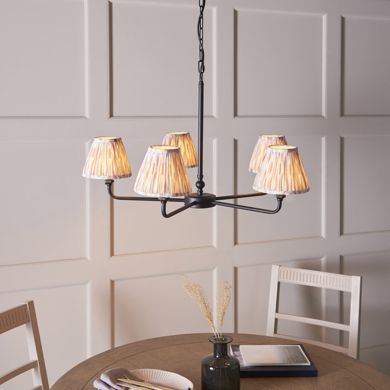 Abdulkader 5 - Light Chandelier, Black, Beige