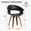 Chaise de salle à manger rembourrée Modern-1183298882