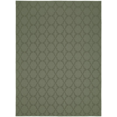 Tapis touffeté à motif géométrique sauge Togut