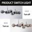 Luminaire suspendu en verre 8 lumières