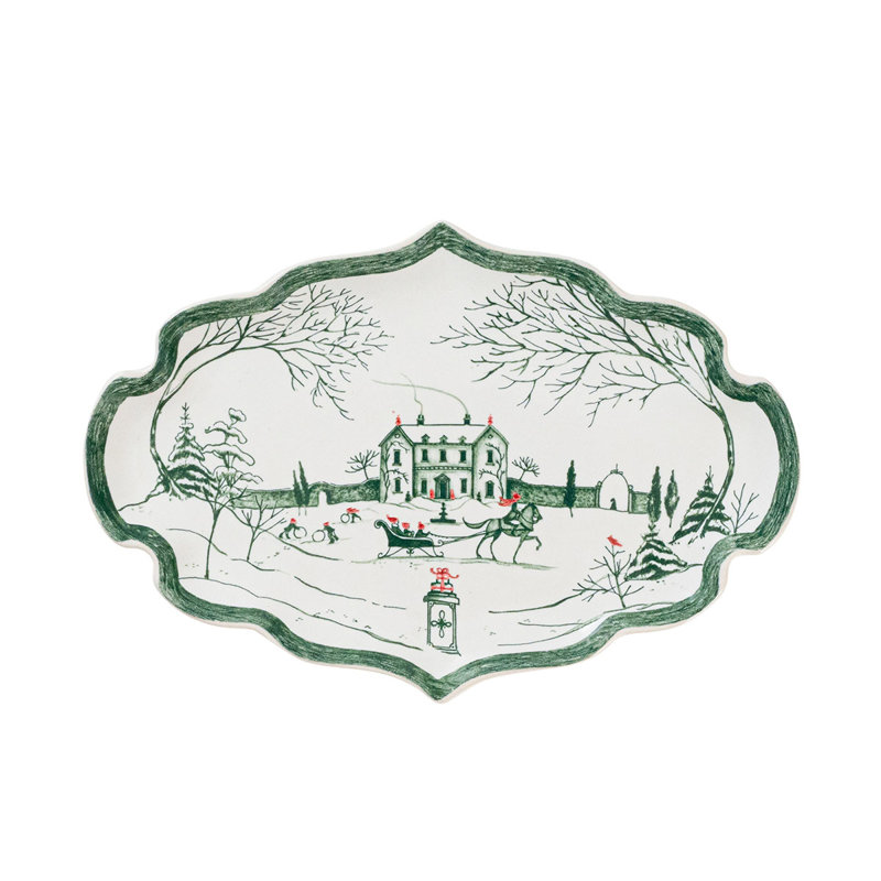 Country Estate Winter Frolic Tray