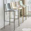 Chaise d'appoint à dossier solide gris (ensemble de 2)-1574531280