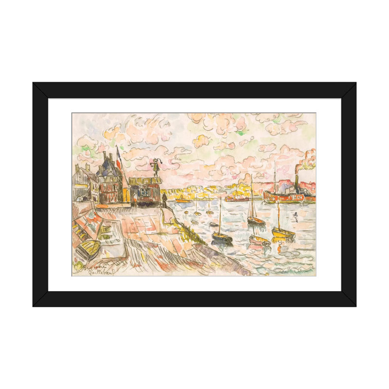 « quilleboeuf », reproduction sur toile, H 16 po x l 24 po x P 1 po, Papier d'art encadré noir, Blanc