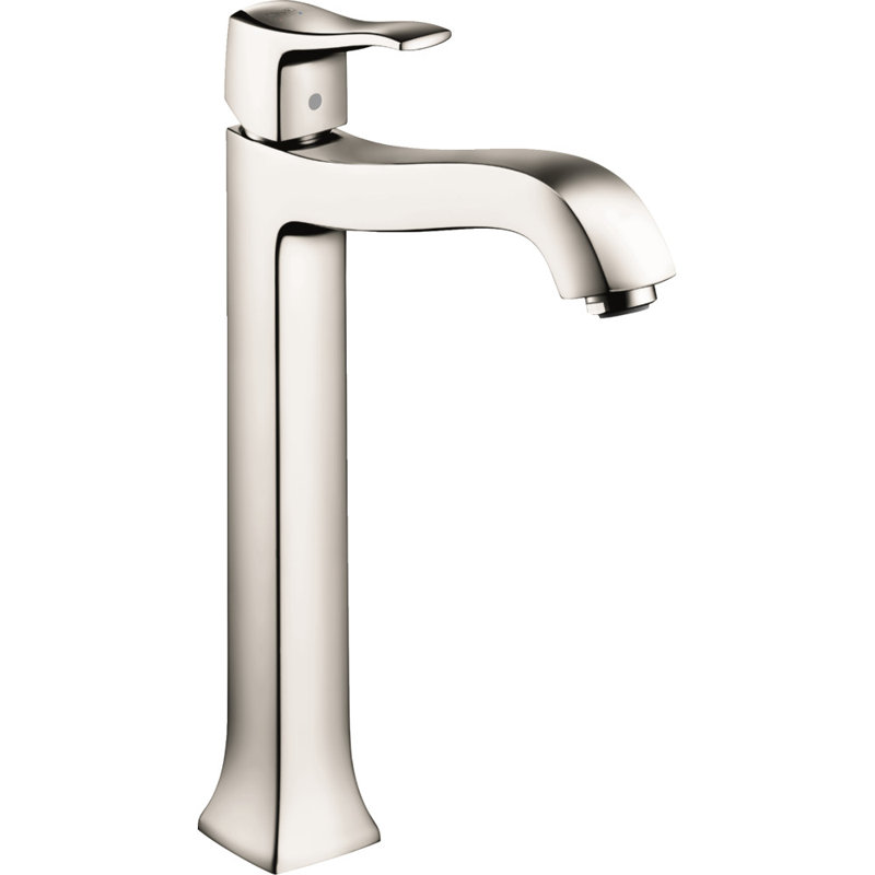 Robinet pour salle de bain à un trou Metris C, Nickel poli