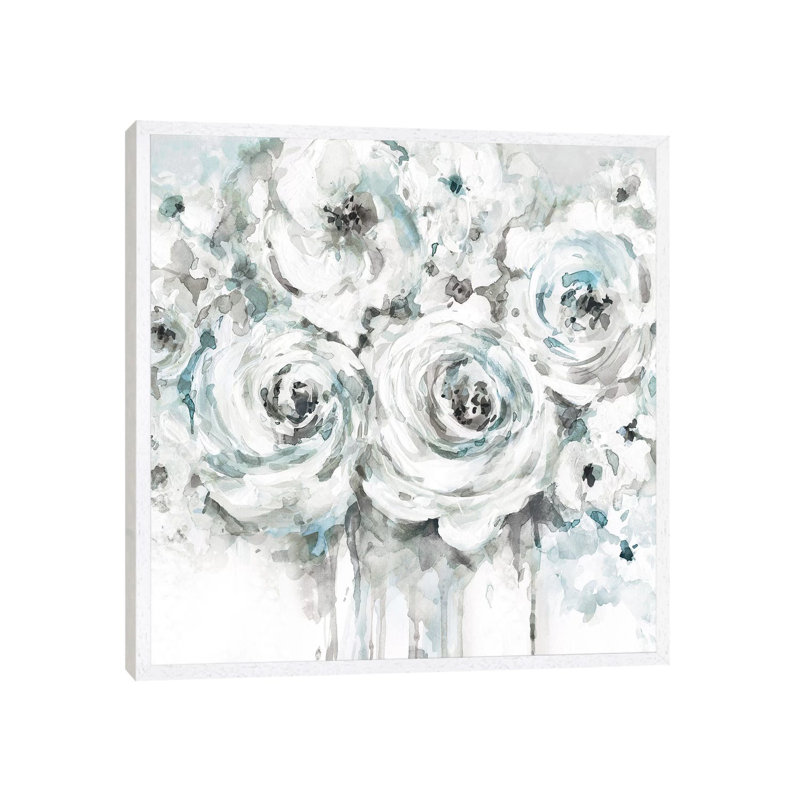 Spring Blues I by Carol Robinson - Print on Canvas, 93.98 cm H x 93.98 cm W, White Framed