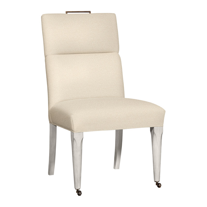 Thom Filicia Home 40.5" Upholstered Back Side Chair, Casa Blanca, Kimoni Natural