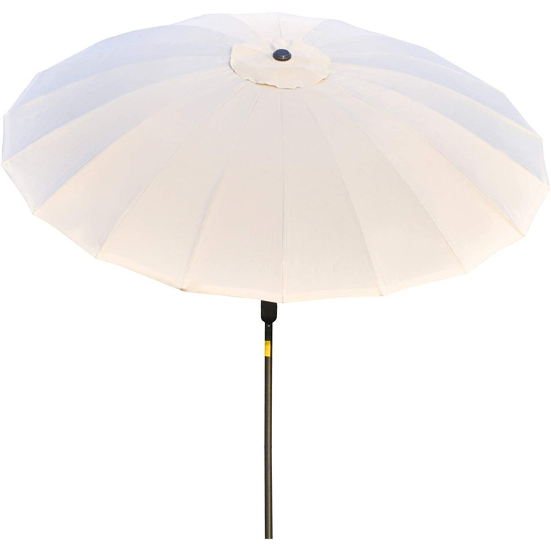 Aarun 279cm Tilt Beach Parasol, Cream White