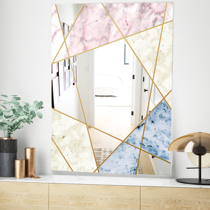Miroir d'appoint moderne et contemporain, H 39,4 po x l 29,5 po