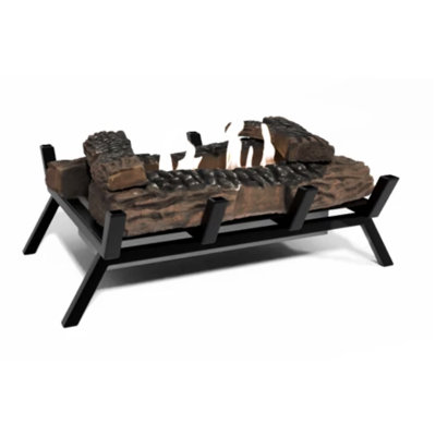 Watsontown George Oliver 44 cm W Matte Black Bio-Ethanol Fireplace with 7510 BTU