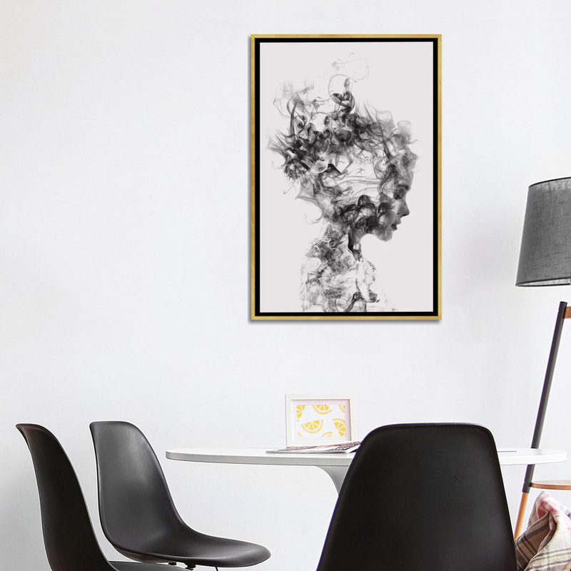 « dissolve me » par dániel taylor, reproduction d’art, H 40 po x l 26 po x P 1,5 po, Toile encadrée d'or