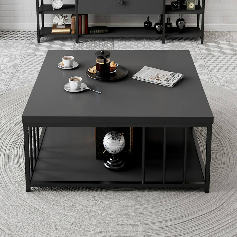 Aliona Coffee Table, Anthracite/Black