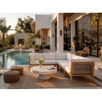 Canapé modulaire d'extérieur près de la piscine (Cloud)