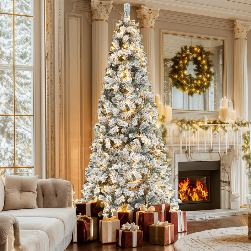 Arbre de Noël enneigé, 7,5 pi