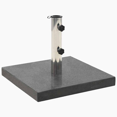 Support de parasol pour terrasse 17,7 po x 17,7 po Black Granit Parasol