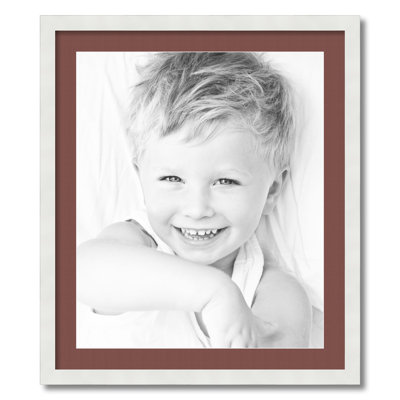 Wood Matte Picture Frame with Mat