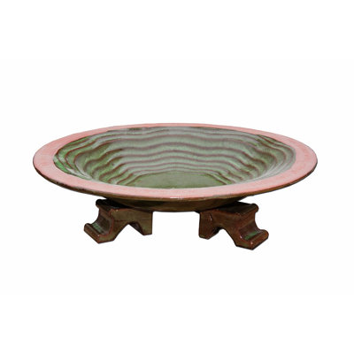 Craner Ceramic Single Tier Birdbath