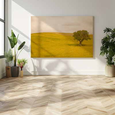 Tuscan Fields' Charm, Large Canvas Print