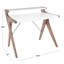 Bureau en bois avec rehausse-692222320