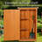 0.96 ft. W x 1.5 ft. H Garden Solid Wood Tool Storage Shed