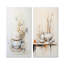 Beige thé poterie Silhouettes - ensemble de 2 décorations murales café et thé-102569928-102569931