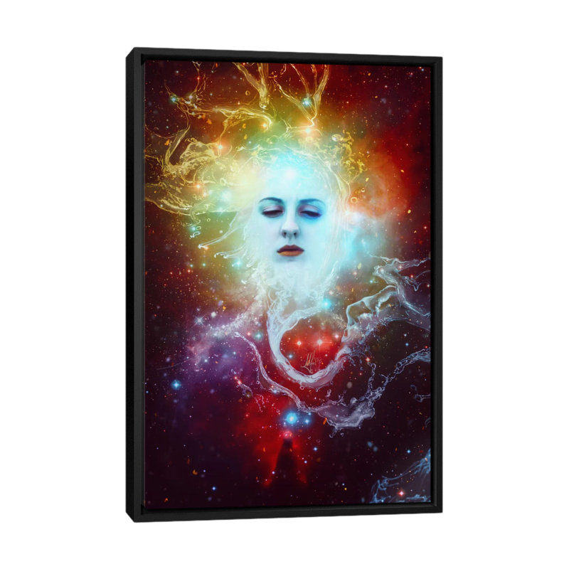 «Conscience», impression sur toile, H 26 po x l 18 po x P 1,5 po, Toile avec cadre noir, Pas de tapis