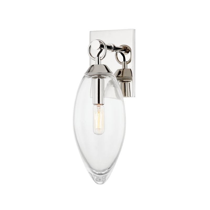 Nantucket 1 Light Wall Sconce, Polished Nickel