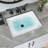 20.5" W X 14.4" D Undermount Rectangular Bathroom Sink Ceramic Vitreous China Basin White Bath Vessel Sink with Integrated Overflow