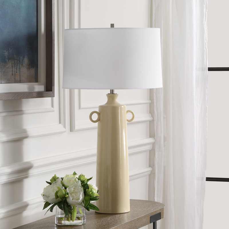 Deira Pale Yellow Table Lamp