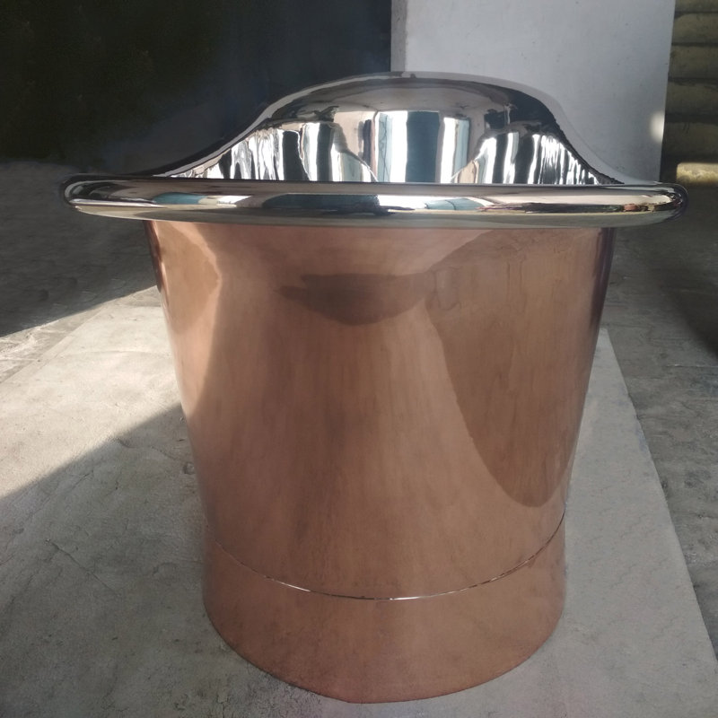 1880mm x 711mm Freestanding Soaking Copper Bathtub