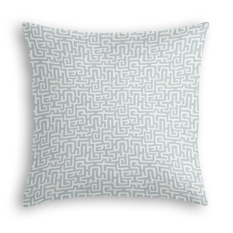 Coussin décoratif en polyester Ophelia, Bleu Belmont, 18 po x 18 po
