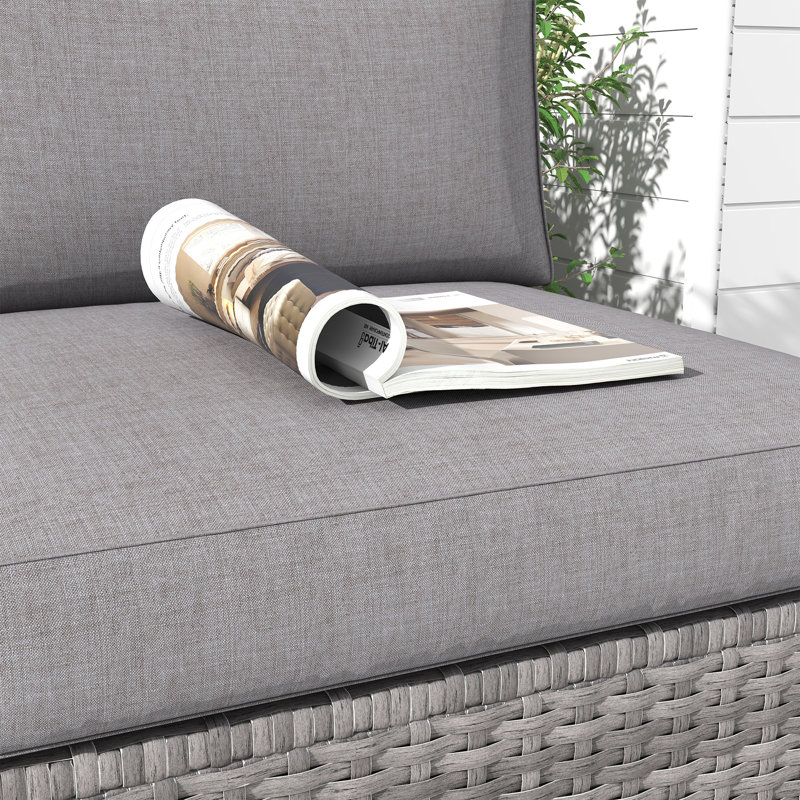 Canapé d'extérieur sans accoudoirs avec coussin