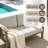 Junco Solid Wood Teak Outdoor Loveseat With Cushion And Arms-8681600-8681612