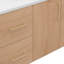 Meuble-lavabo mural 48 po avec comptoir en quartz blanc-167929702