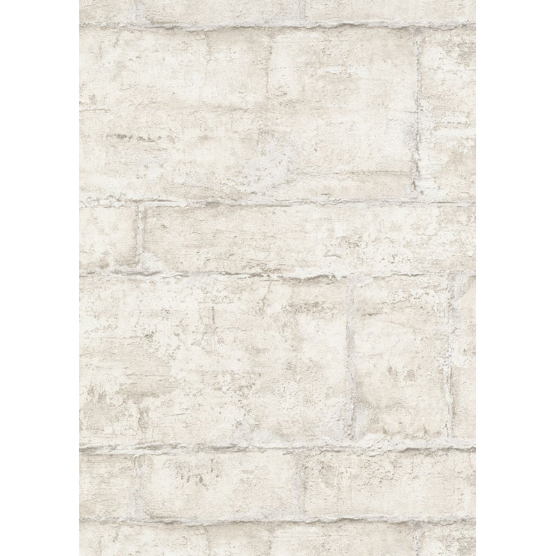 Rouleau de papier peint texturé L 33 pi x l 21 po, Crème / paillettes claires