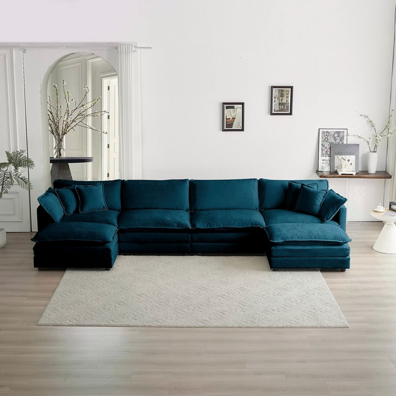 Canapé Comfort U, Blue